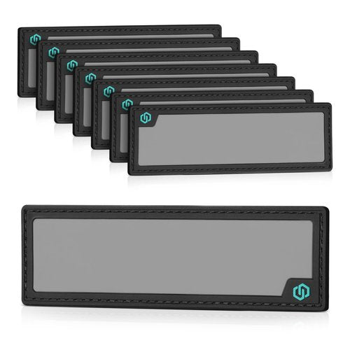 Savior Equipment 8-Pack Tactical PVC Writable ID Patches Rubber Name Number Ammo Size Tag Panel Outdoor Shooting Range Gear Load Out Organizer Display Instant Identifier Label, Hook Backed Panel