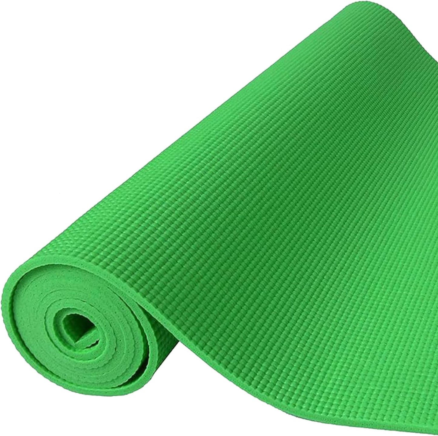 Fitvids All Purpose 1/4-Inch High Density Anti-Tear Exercise Yoga Mat with Carrying Strap, Multiple Colors