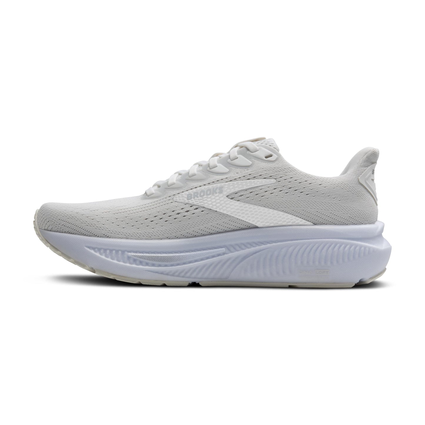 Brooks Women’s Ghost 17 Neutral Running Shoe - White/White/Grey - 7.5 Wide
