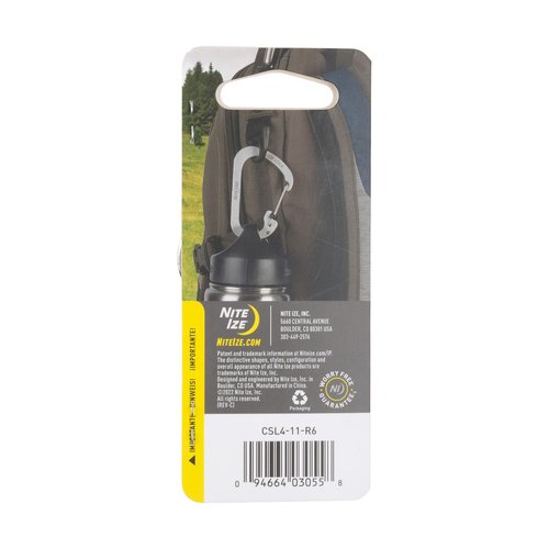Nite IZE SlideLock Carabiner Stainless Steel - Key Holder Carabiner for Daily Use - Secure Keychain Organizer with Lock - Lockable Carabiner Fits Multiple Keys - Size 4 (4 Pack)