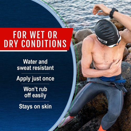 Chafing Relief Barrier Balm - Anti-Chafe Cream for Cycling & Sports - Water-Resistant Skin Defense - 10 Sachets
