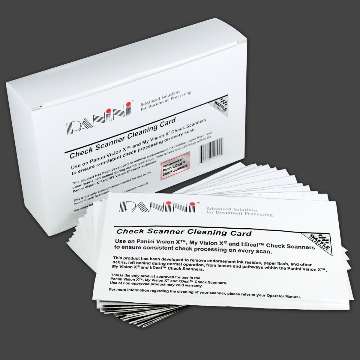 Panini Check Scanner Cleaning Cards (15)