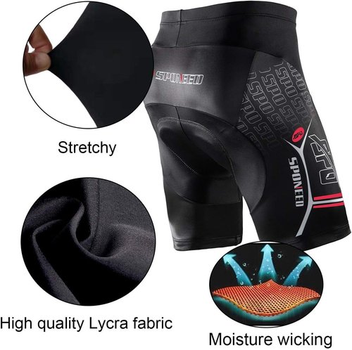 Men's Sponeed Cycling Outfit Set - Road Bike Jersey & Biker Shorts for Triathlon