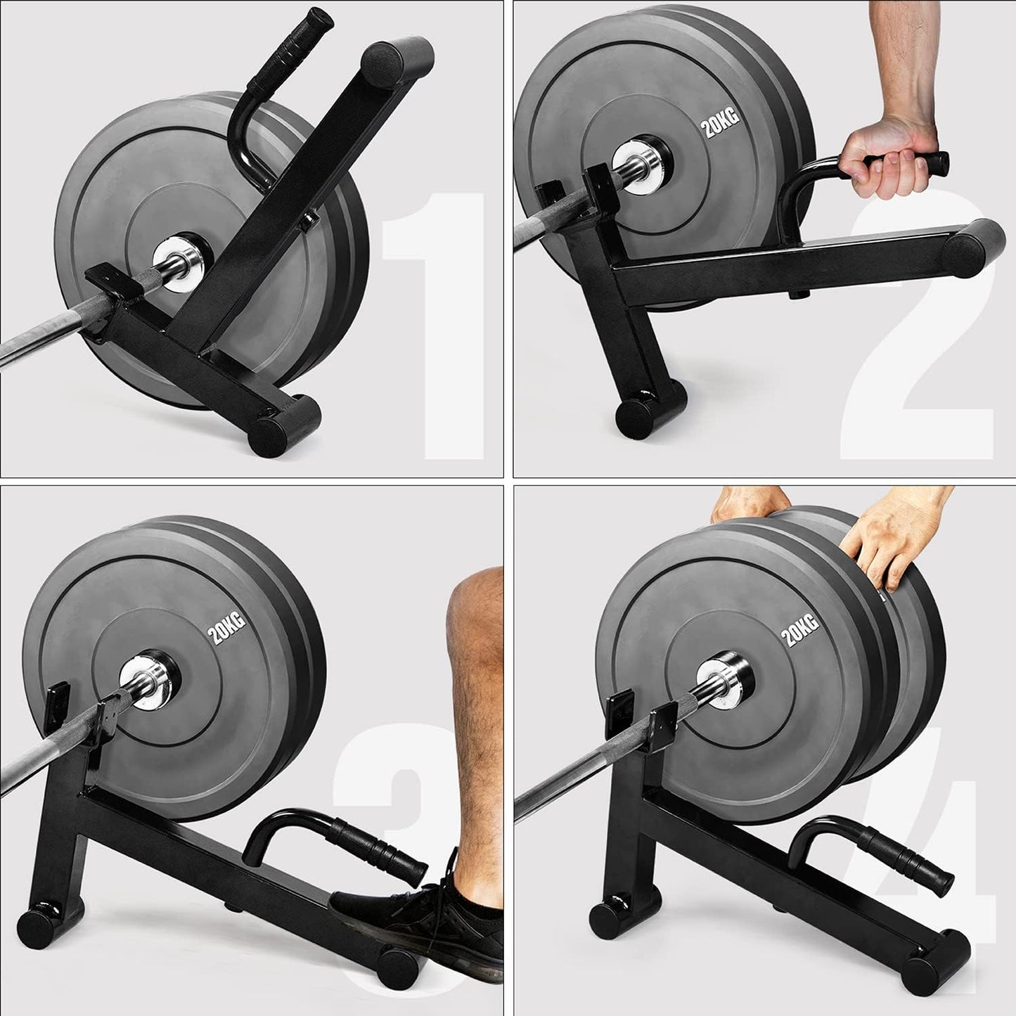 Yes4All Deadlift Jack/Barbell Stand – Holds 600lb Barbell Plates for Deadlift Exercise, Squat Wedge for Squat/Weight Training