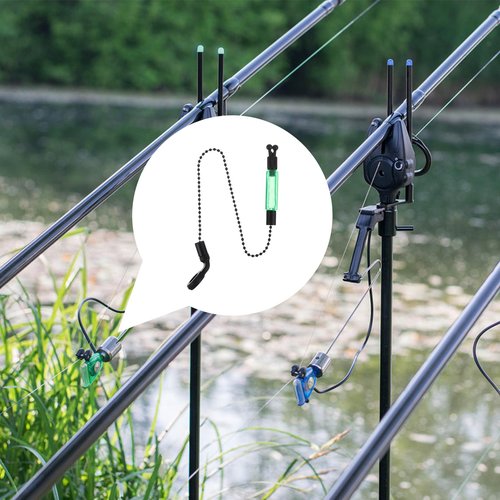 Toddmomy 3pcs Fishing Alarm Fishing Accessories Carp Bite Indicator Iron Fishing Alarm Hanger Rack Fishing Tool Supplies Fish Bite Alarms Fishing Alarm Chain Fishing Bite Alarm
