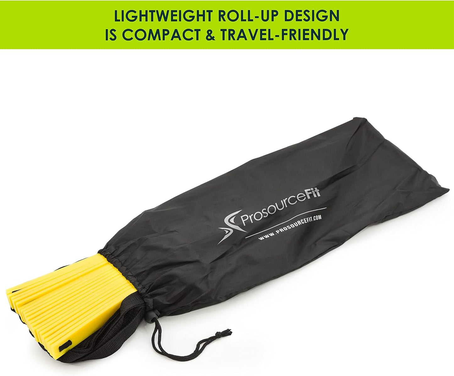 ProsourceFit Speed Agility Ladder 8, 12 and 20 Rung for Speed Training and Sports Agility Workouts with Free Carrying Bag