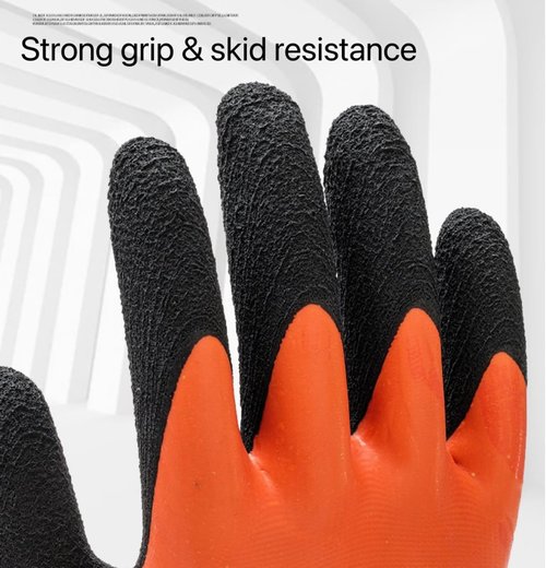 Women Men Waterproof Fishing Gloves,Anti-Slip Catch Fish Gloves,Puncture Proof Fishing Gloves for Handling,Catching,Cleaning (Orange)
