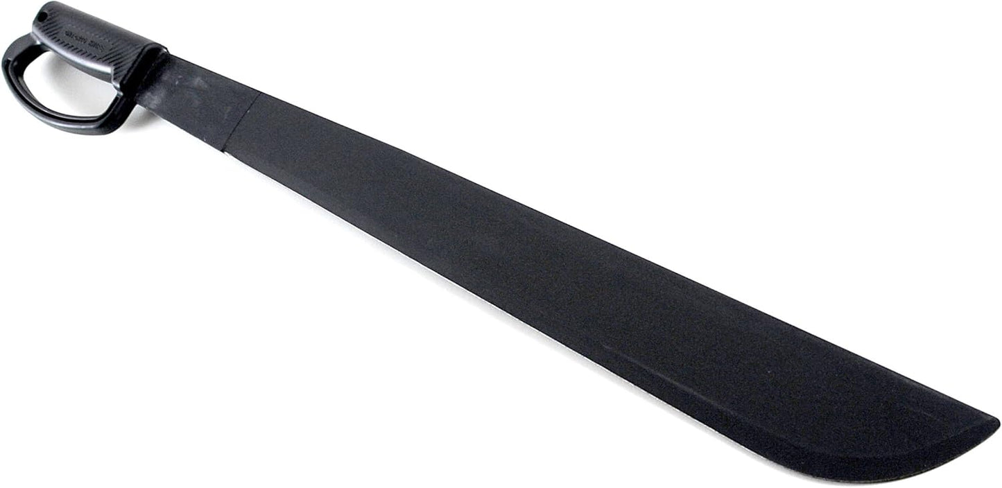 Ontario Knife Company 8519 Heavy Duty Knife with "D" Black Handle - Retail Package, 22"