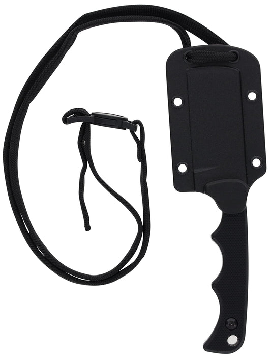 Smith & Wesson H.R.T Cleaver Neck Knife 5.5 in Overall Length with 2 in Blade Length and Breakaway Lanyard,Black