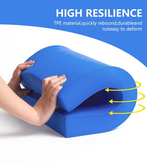 nuveti Large Balance Pad - TPE Non-Slip Mat for Fitness & Balance Exercises,Yoga, Physical Therapy, Knee Cushion Slip Resistant Foam Mat for Yoga & Balance Training, Board Foam for Strength Training,