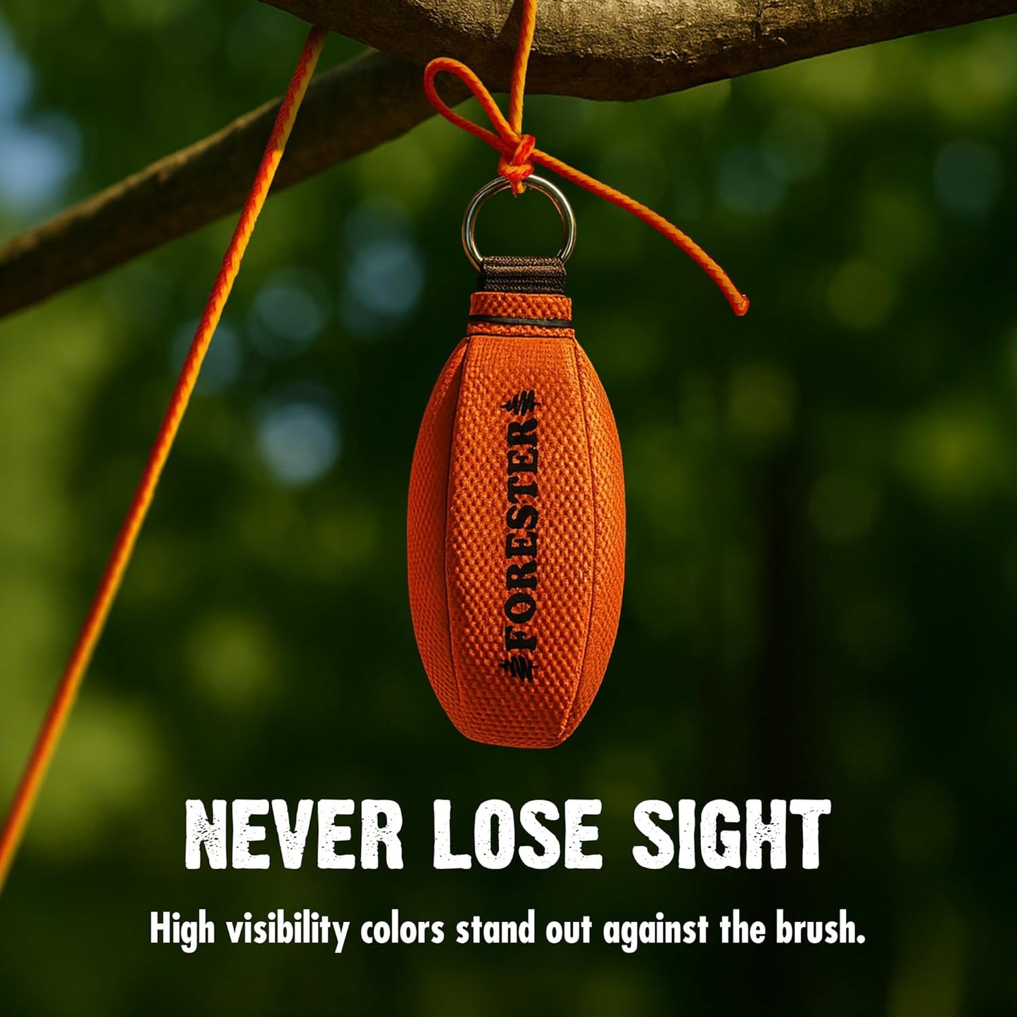 FORESTER Arborist Throw Line Kit | Throw Weight & 166ft Rope | Ultra Slick 100% Polyester Rope | Arborist Equipment for Tree Climbing