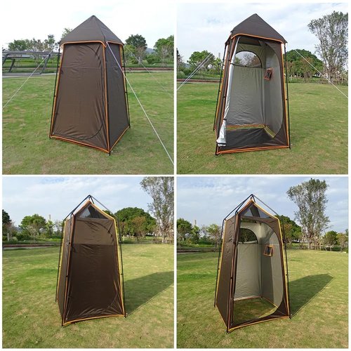 HipierFx Portable Camping Shower Tent Outdoor Oversize Changing Heavy Duty Privacy Shelters Removable Bathroom Toilet Tent