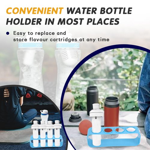 standwme 2-Pack Flavor Cartridge Holder Stand Compatible with Cirkul Water Bottle - Holds 8 Cartridges Each，Compatible Storage Organizer