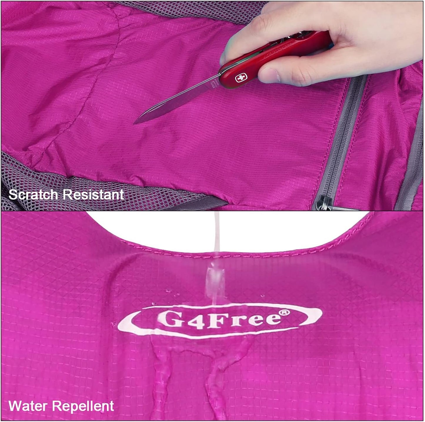 G4Free Lightweight Packable Hiking Backpack for Men Women Small Hiking Daypacks Foldable Shoulder Pack Casual Outdoor Bag 11L