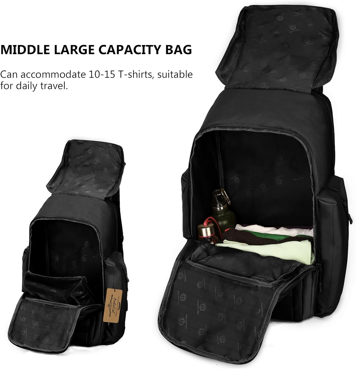 ArcEnCiel 40L Tactical Backpack Military Shoes Bags Daypack Assault Pack Bug Out Bag Molle Rucksack - Rain Cover Included