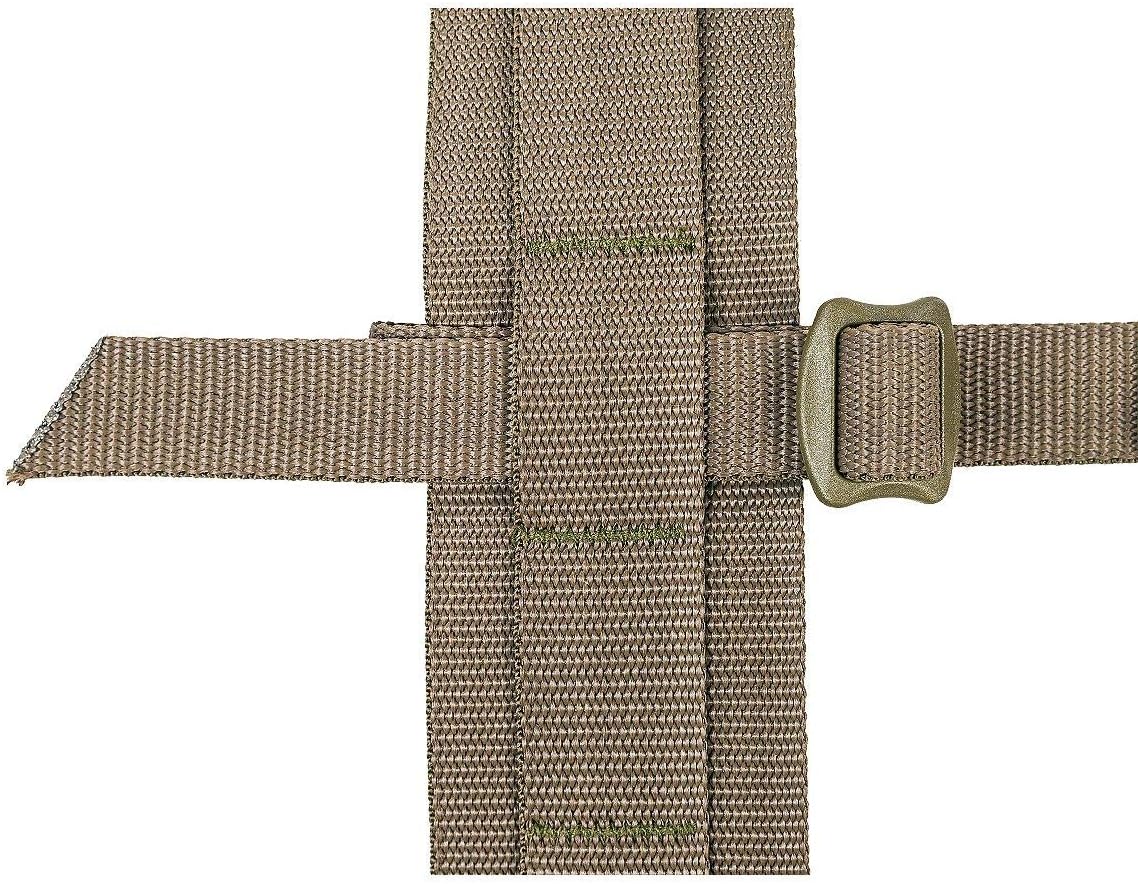 Tasmanian Tiger Warrior Belt MK III, Tactical Battle Belt, MOLLE Webbing, Chest Strap Carrying System, Large, Olive