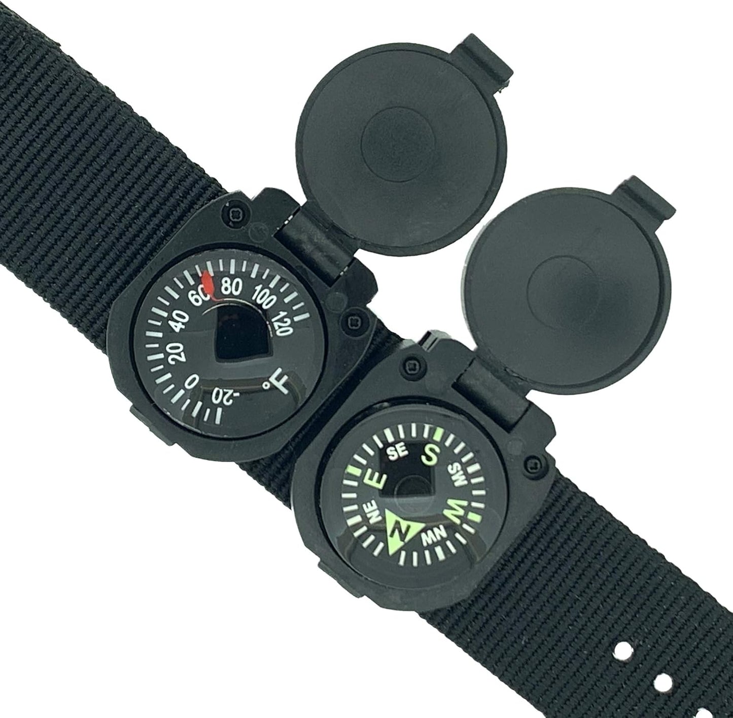 Sun Company ArmArmour 3 - Shielded Wrist Compass and Thermometer Combo with Rugged Tactical Zulu Strap