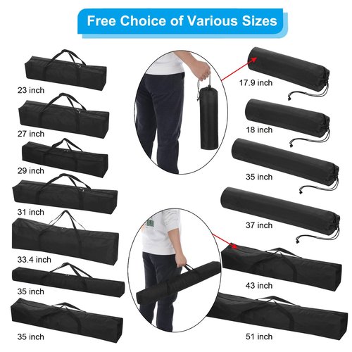 PATIKIL 46 Inch Camp Chair Replacement Bag, 210D Oxford Folding Chair Bag with Shoulder Strap Storage Tent Bag for Outdoor Camping Travel, Black
