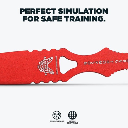 Benchmade - SOCP 176T Tactical Training Dagger with Red 400C Handle (176T)