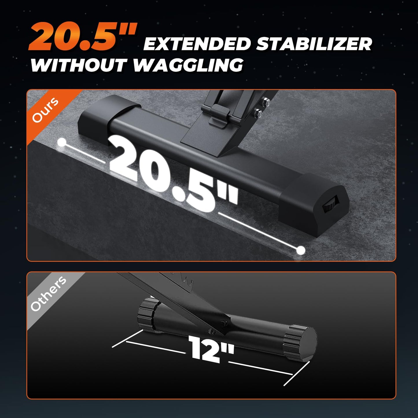 800LBS Adjustable Weight Bench - Bonvork Foldable Workout Bench Press with 20.5'' Extended Base for Home Gym, Folding Decline Incline Strength Training Bench for Full Body Exercise - 2024 Version