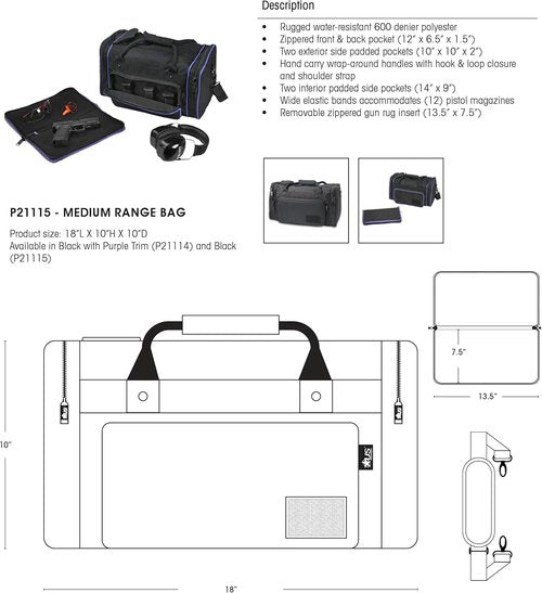Medium Range Tactical Bag - US PeaceKeeper | Durable, Versatile & Spacious