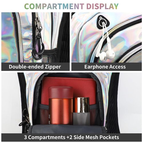 Coolfel Hydration Pack, Hydration Backpack with 2L Hydration Bladder, Festival Essential Water Backpack, Lightweight Hydration Bag Hydropack Hydro for Running, Biking, Music Festival Gear, Rave