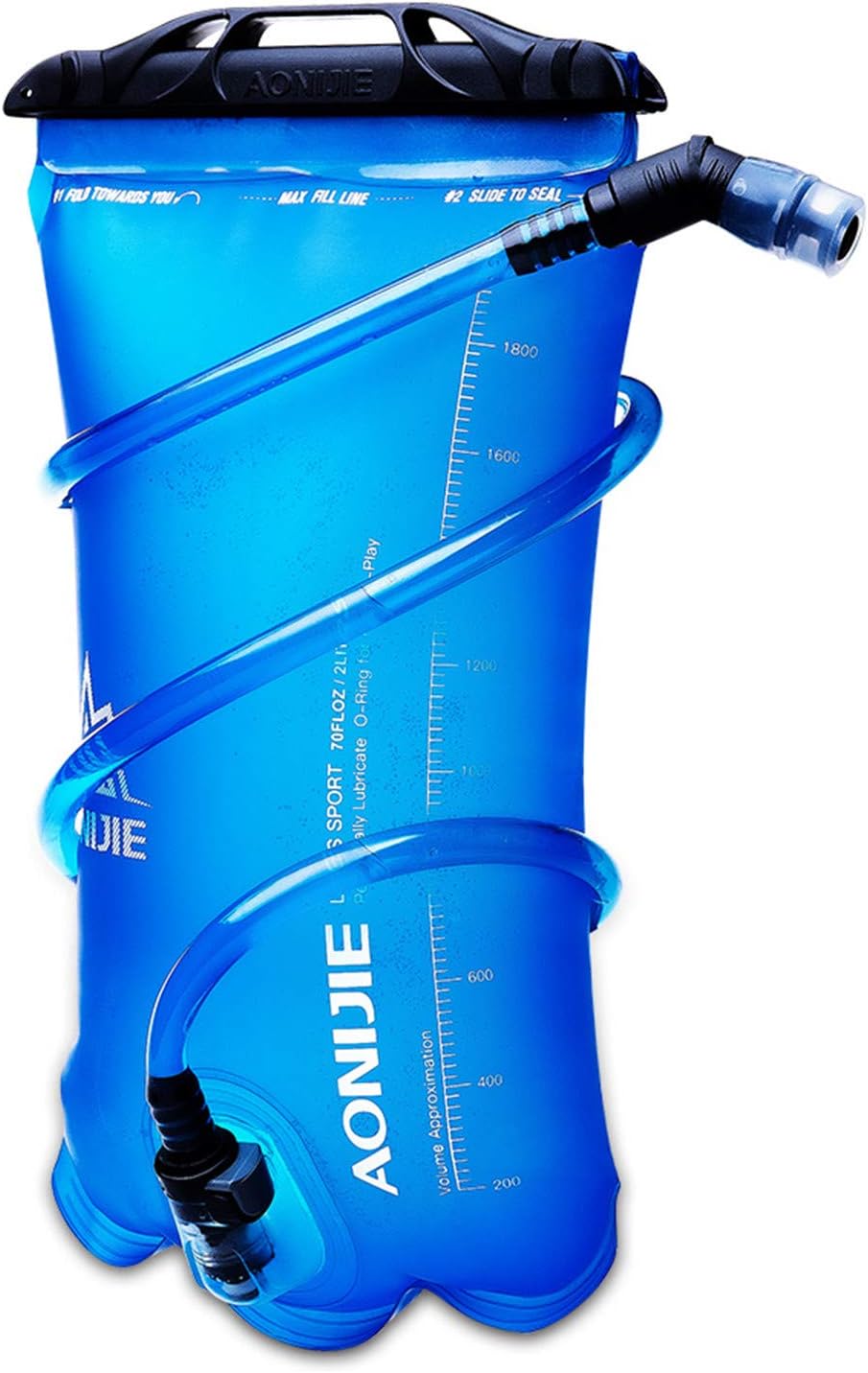 AONIJIE 1L/ 1.5L/ 2L/3L Folding Riding Running Water Bag Outdoor Mountaineering Backpack Drinking Bag (1.5L-TPU)