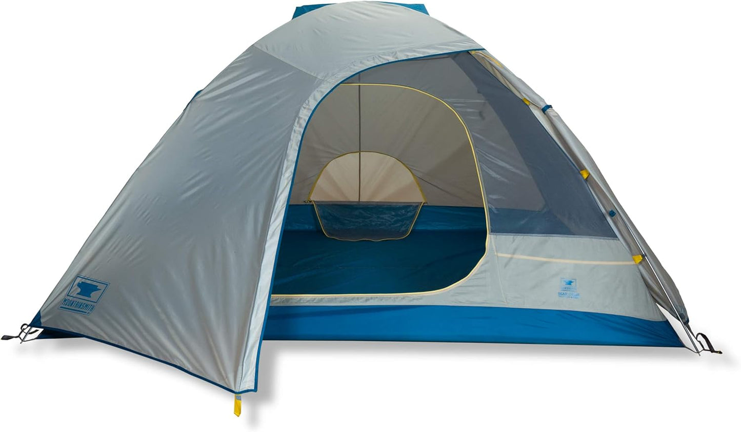Mountainsmith Bear Creek 2 or 4 Person Tent, Includes Rain Fly, Footprint and Carry Storage Bag, Lightweight Outdoor Tent for Camping, Backpacking, and Hiking