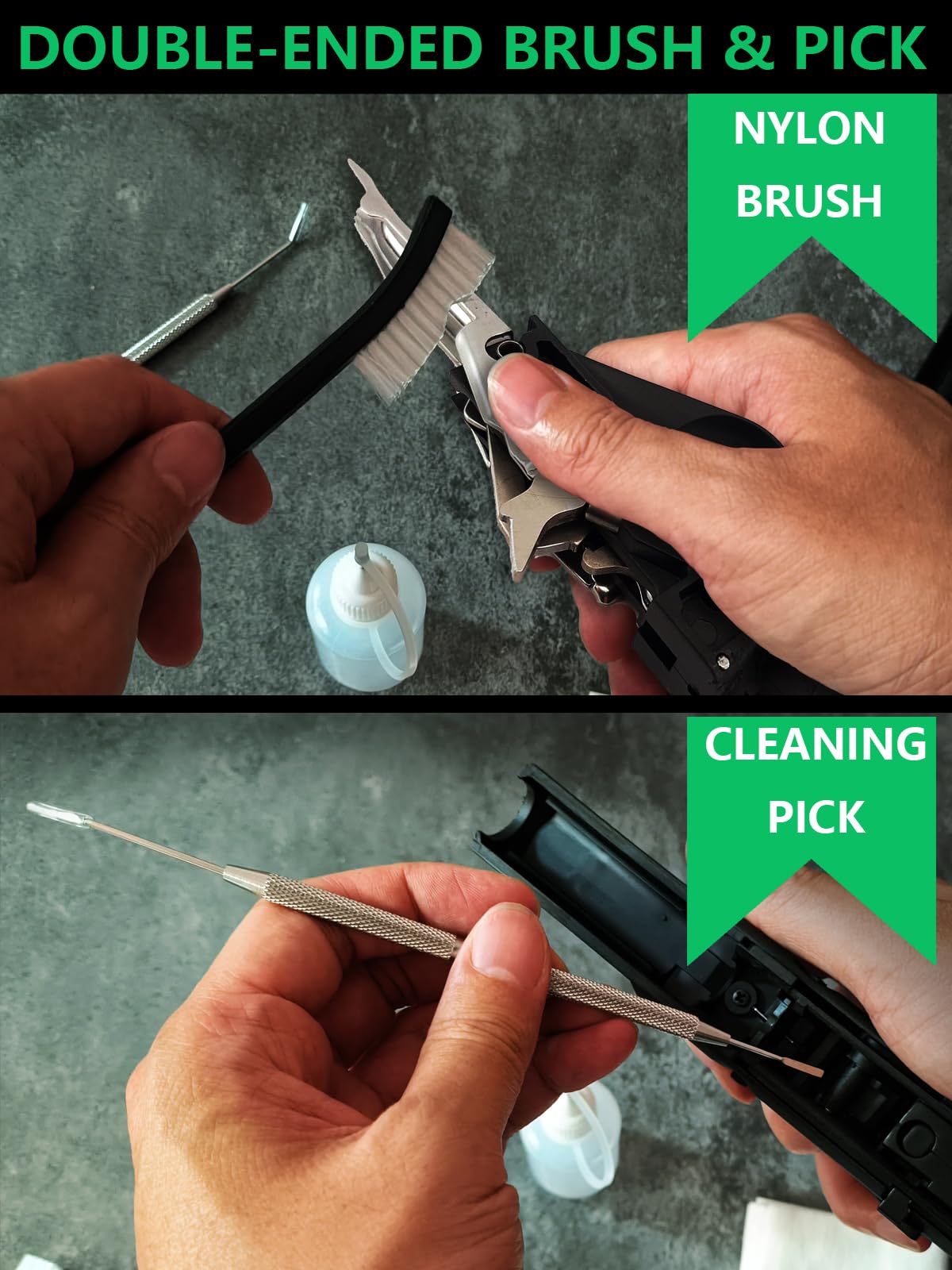 Funryer Shotgun Cleaning Kit 12 Gauge Gun Cleaning Kit 12 GA for Shotguns with 12 Gauge Gun Snake, Gun Cleaning Brushes, Cotton Mops, Cleaning Pick, Cleaning Patches, Oil Bottle