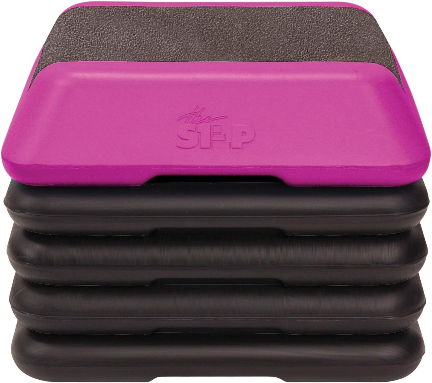 The Step Adjustable High Step Aerobic Platform with 4 Risers, Home Gym Workout Equipment, Fitness Exercise Equipment Made in the USA