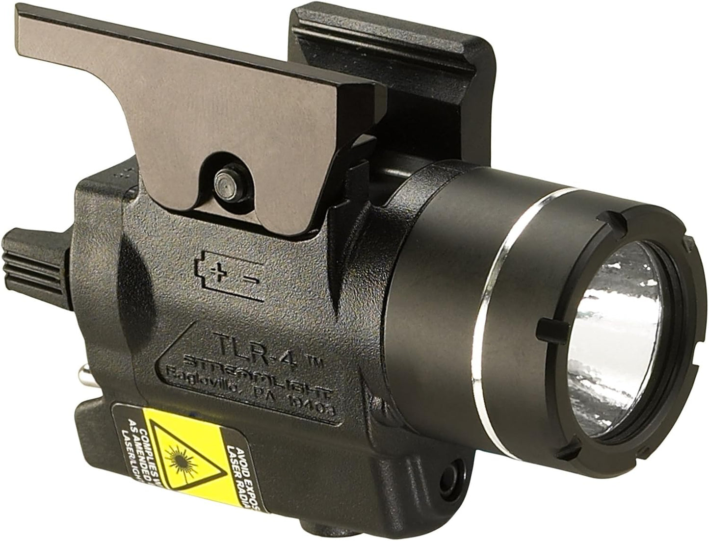 Streamlight 69240 TLR-4 170-Lumen Compact Rail-Mounted Tactical Weapon Light with Integrated Red Aiming Laser for Select Handguns, Black