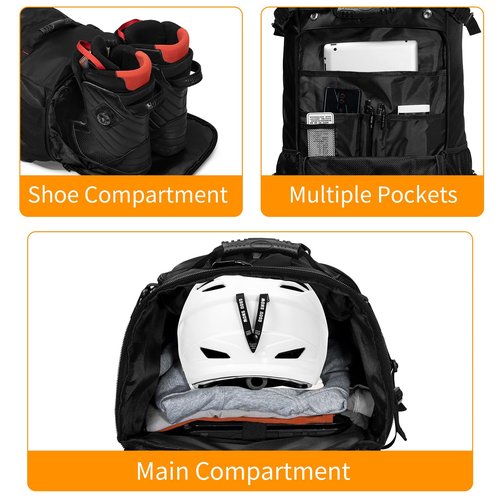 YOUMIAN Large Capacity Backpack For Travel Hiking Sports (BLack 1056X, Extra Large)