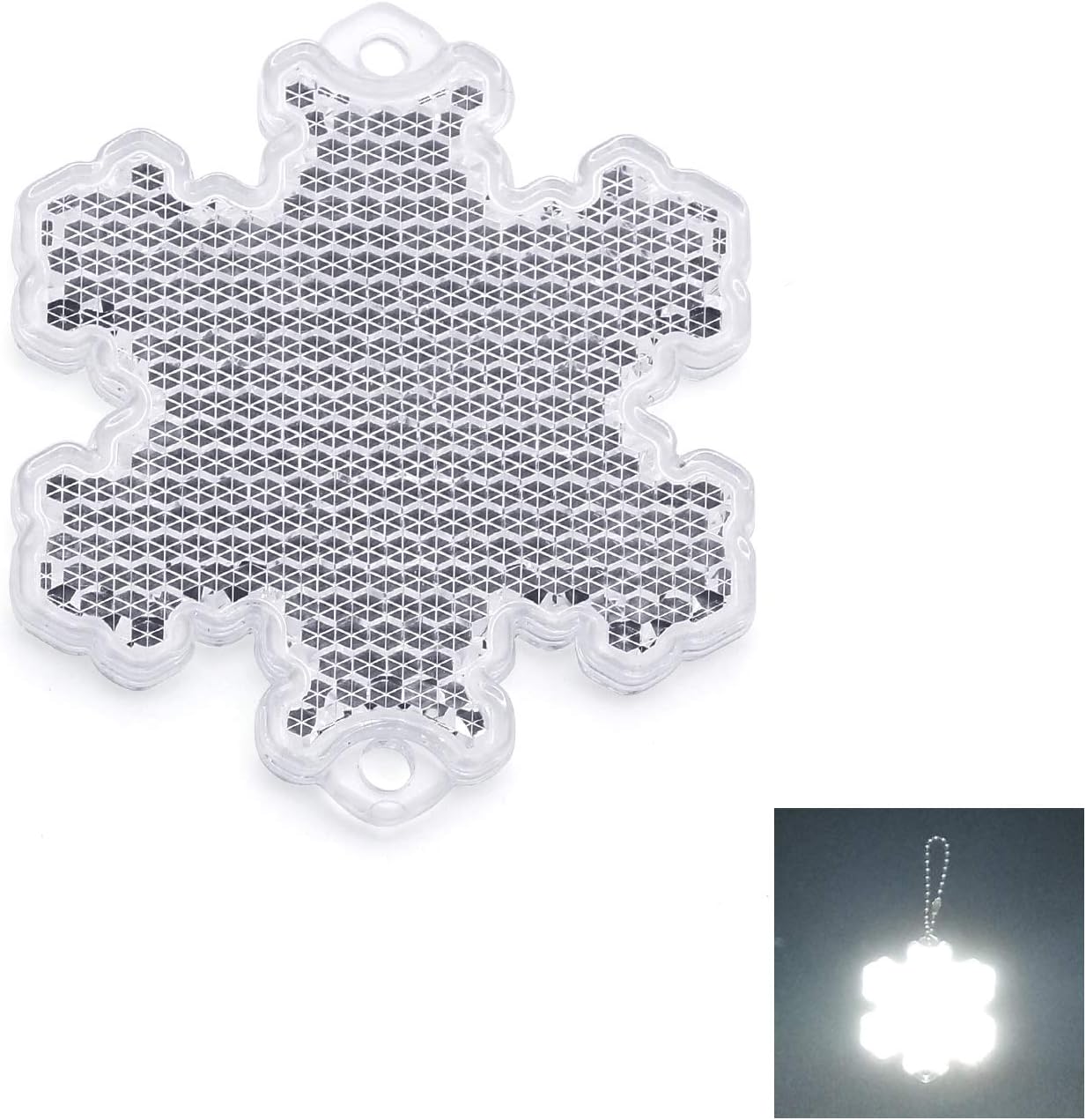 4Pcs Safety Reflector - Stylish Reflective Gear for Jackets, Bags, Purses, Backpacks, Strollers and Wheelchairs