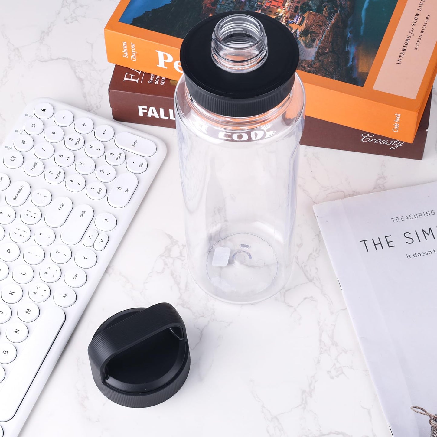 4PCS Gasket Replacement for YETI Yonder 20/25/34/50 oz Water Bottle, Silicone Sealing Ring Gaskets Seal Parts Leak-Proof Tumbler Lid O Ring Replacement BPA Free