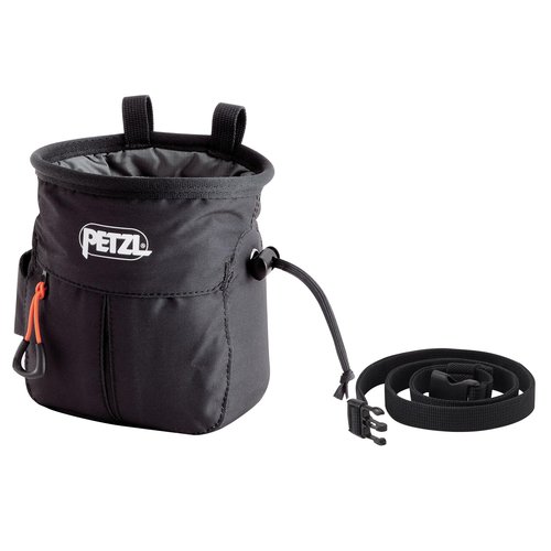 SAKAPOCHE Ergonomic Chalk Bag with Pocket and Belt, Black