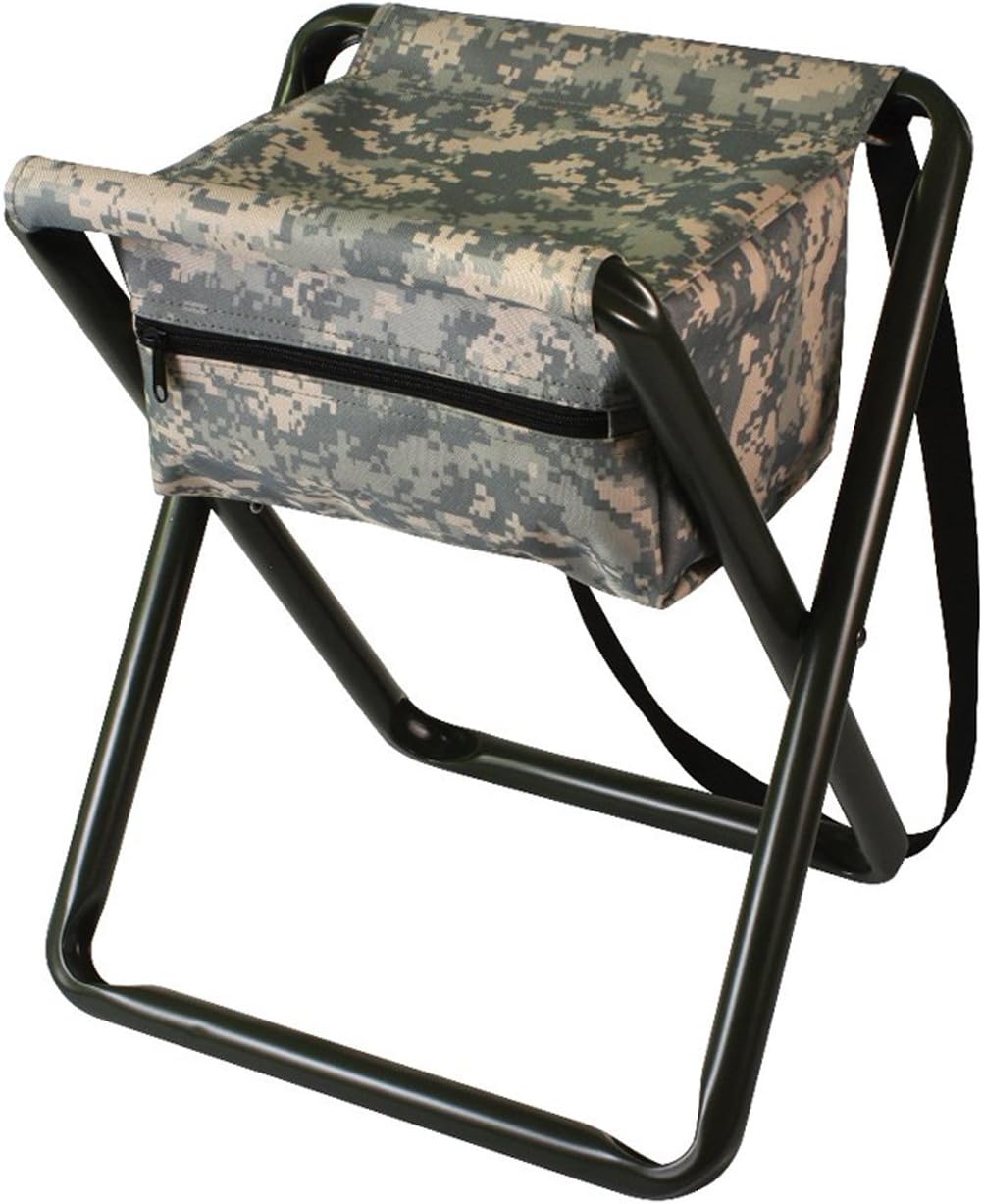 Rothco Deluxe Stool with Pouch, Woodland Camo