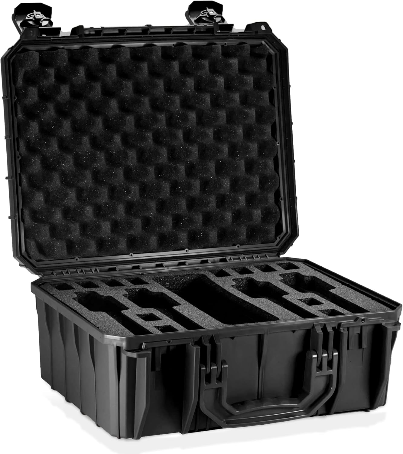 Seahorse 630 Heavy Duty 4 Pistol Case - TSA Approved/Mil Spec / IP67 Waterproof/USA Made for Firearms, Pistols, Handguns; Stores 4 Pistols and 12 Magazines