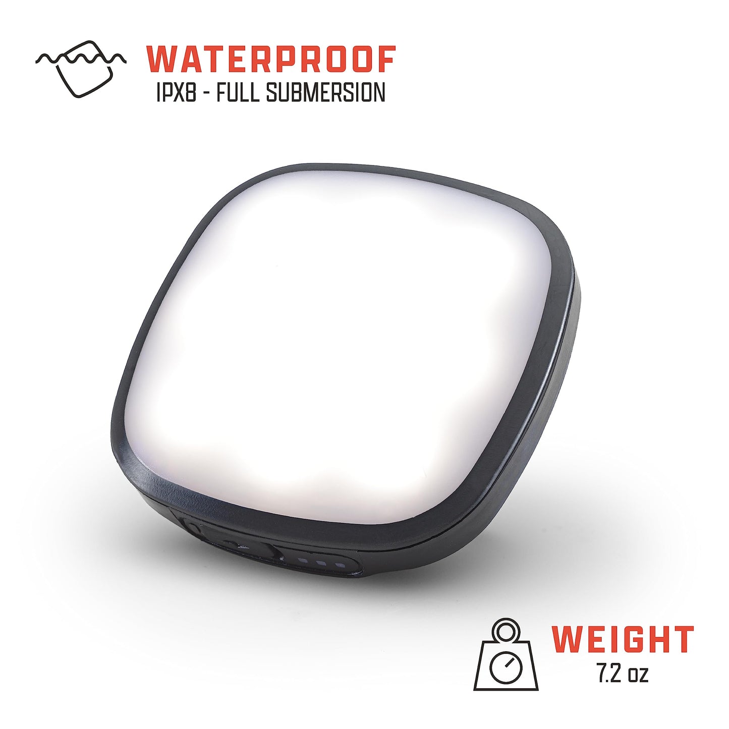 AMPEX Camping Light Rechargeable 300 Lumen White Light with Red Mode - Lock Out Switch - 200 Hour Runtime with USB-C Charging Camping Must Haves