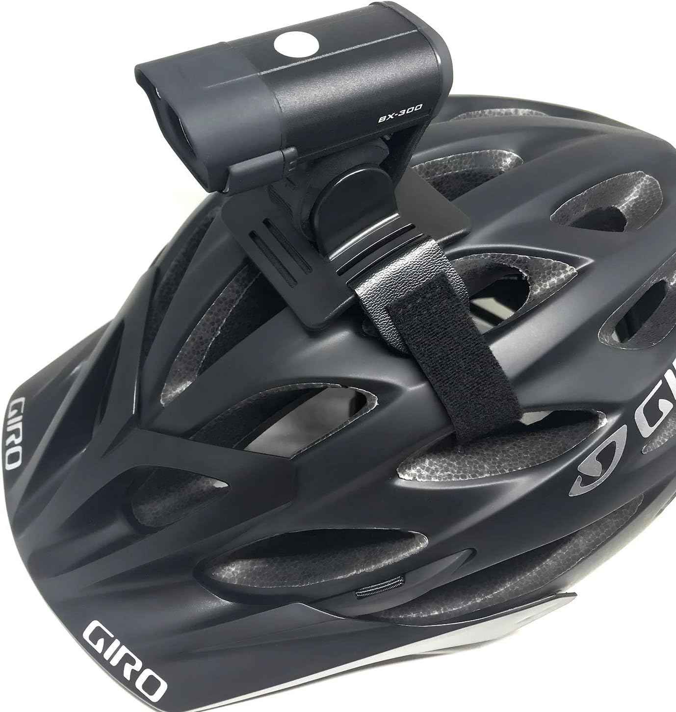 Night Provision Bike Light Helmet Mount for Cree LED Lights - Compatible with Gemini, Magicshine, SB1, SB1600, BX-300