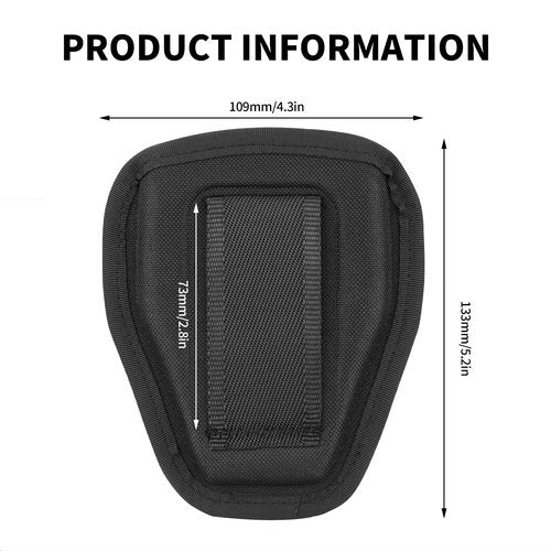Open Top Handcuff Case, Handcuff Pouch for Duty Belt, 600D Nylon Cuff Holder Holster Accessories for Standard Chain or Hinge Handcuffs