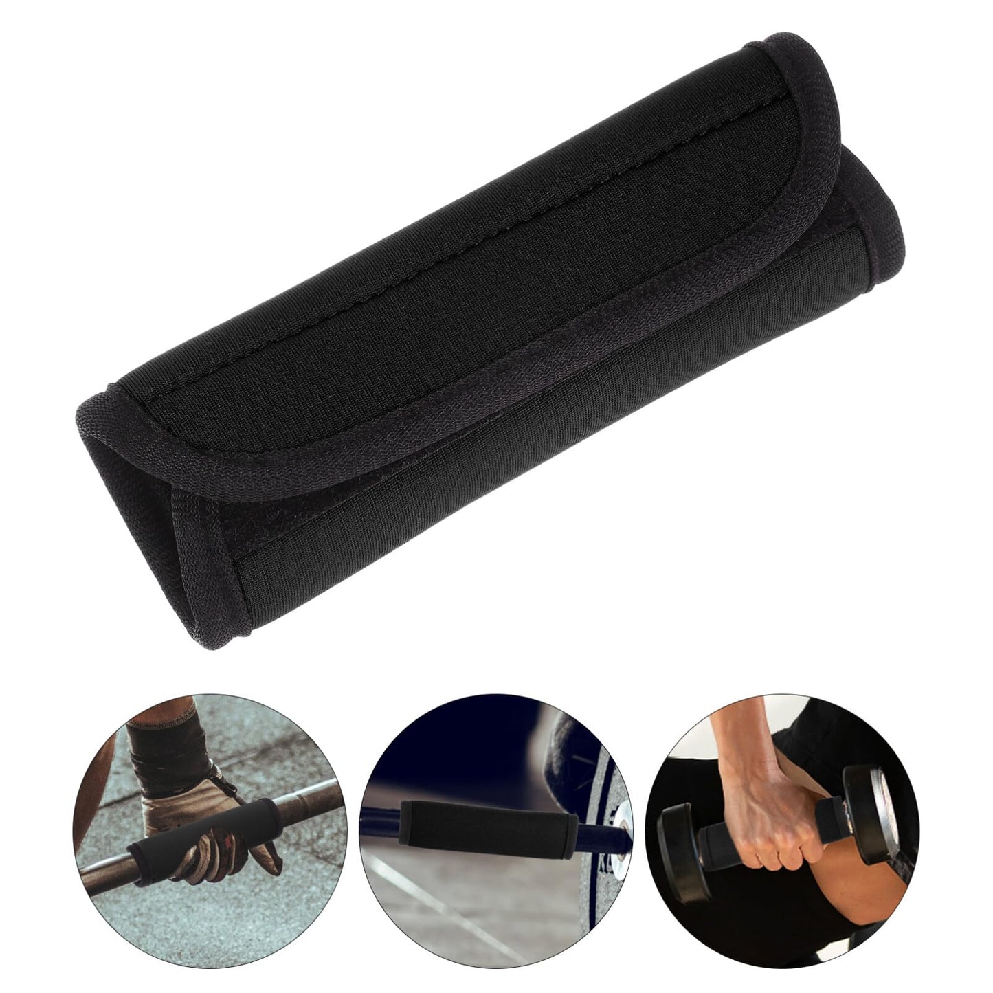 HANABASS Barbell Grips 2pcs Dumbbell Handles Bar Grips Weight Lifting Bar Cushion Pad Horizontal Bars Cover Power Lifting Strength Training Equipment Anti-slip Pad