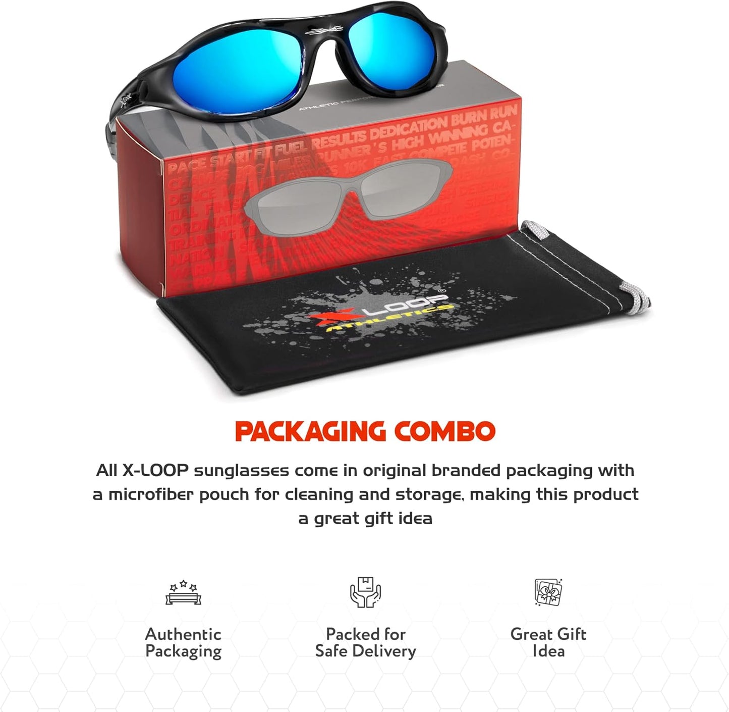Polarized Youth Sports Sunglasses for Boys & Teens (Ages 8-16) - UV400 Baseball Wraparound