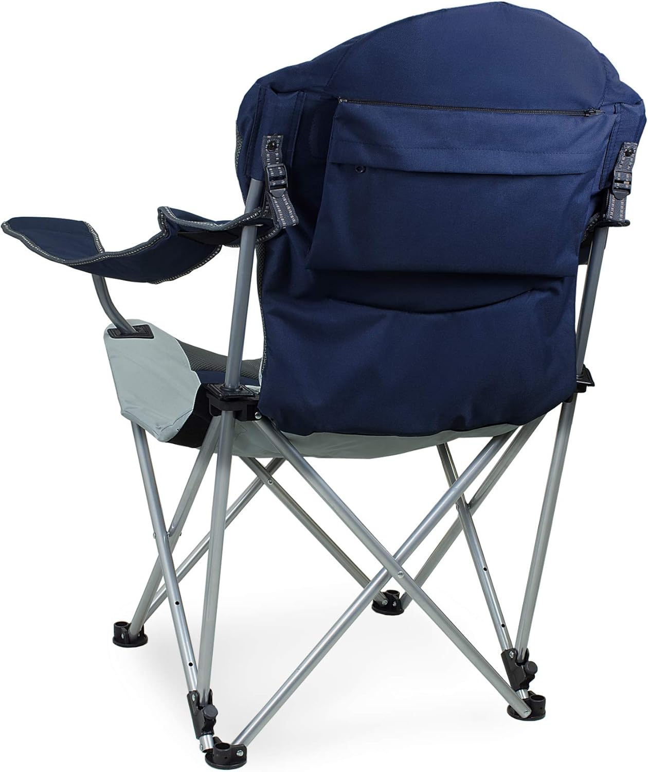 Picnic TIME Reclining Camp Chair, Beach Chair for Adults, Sports Chair with Carry Bag
