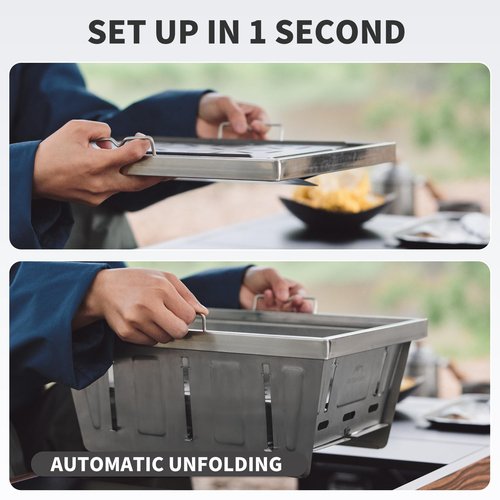 Naturehike Folding IGT Camping Table with Stove & Grill