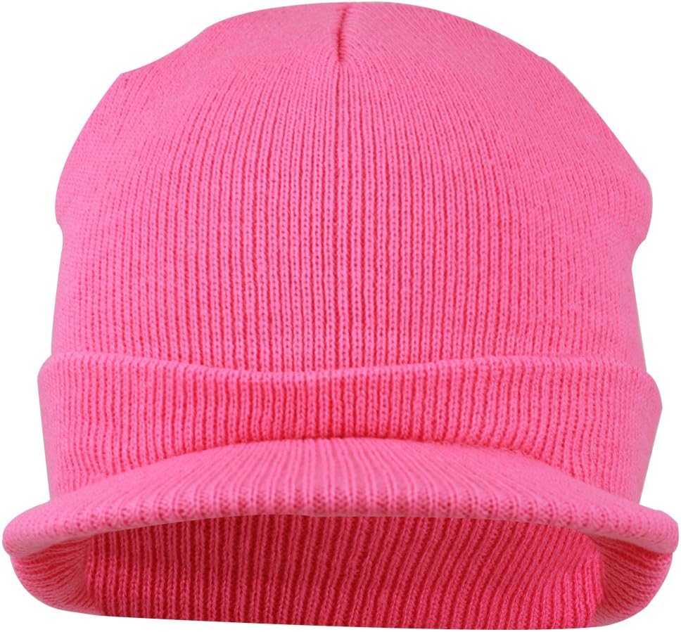 Armycrew Neon Snug Fit Knitted Beanie Visor Cap