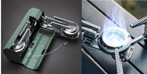 ONLYFIRE OUTDOOR LIVING Foldable Camping Stove with Storage Bag, Portable Butane Stove with Bottle Opener, Gas Stove for Picnic, Backpacking Hiking, Adventure, Car Travel, RV Trip, Emergency, GS330