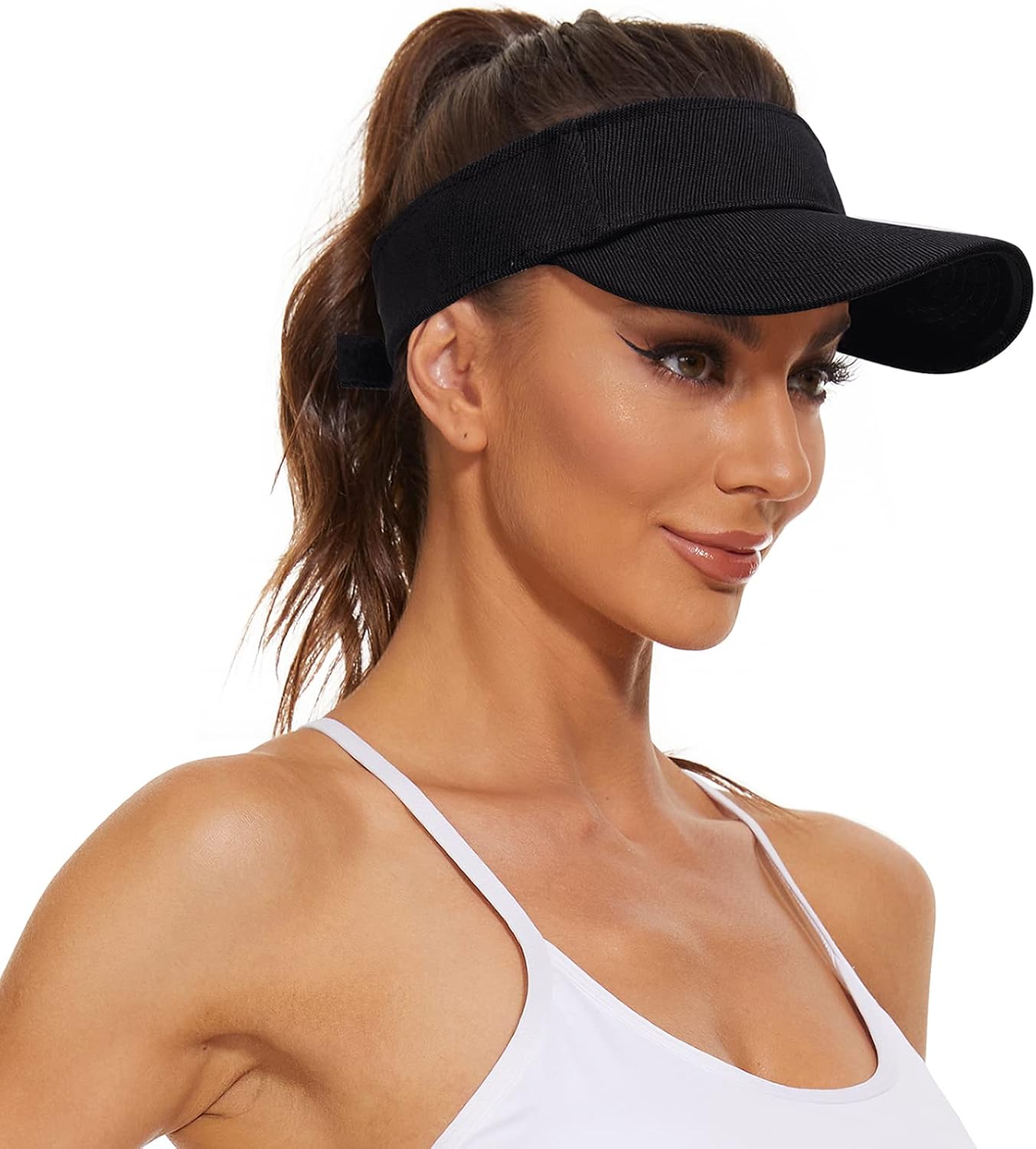 Women's Sun Protection Visor Hat | Cotton Sports Cap for Outdoor Activities