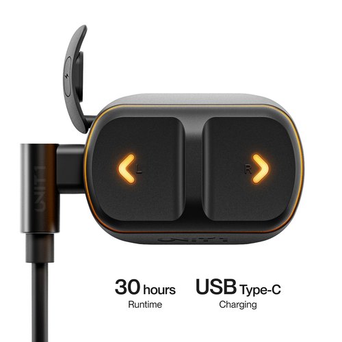 UNIT 1 Turn Signals Remote | USB-C Rechargeable | Compatible with All U1 Devices | Magnetic Mount | Automatic Brake Lights & Turn Signals | iOS & Andrioid App-Connected | Handlebar Controller