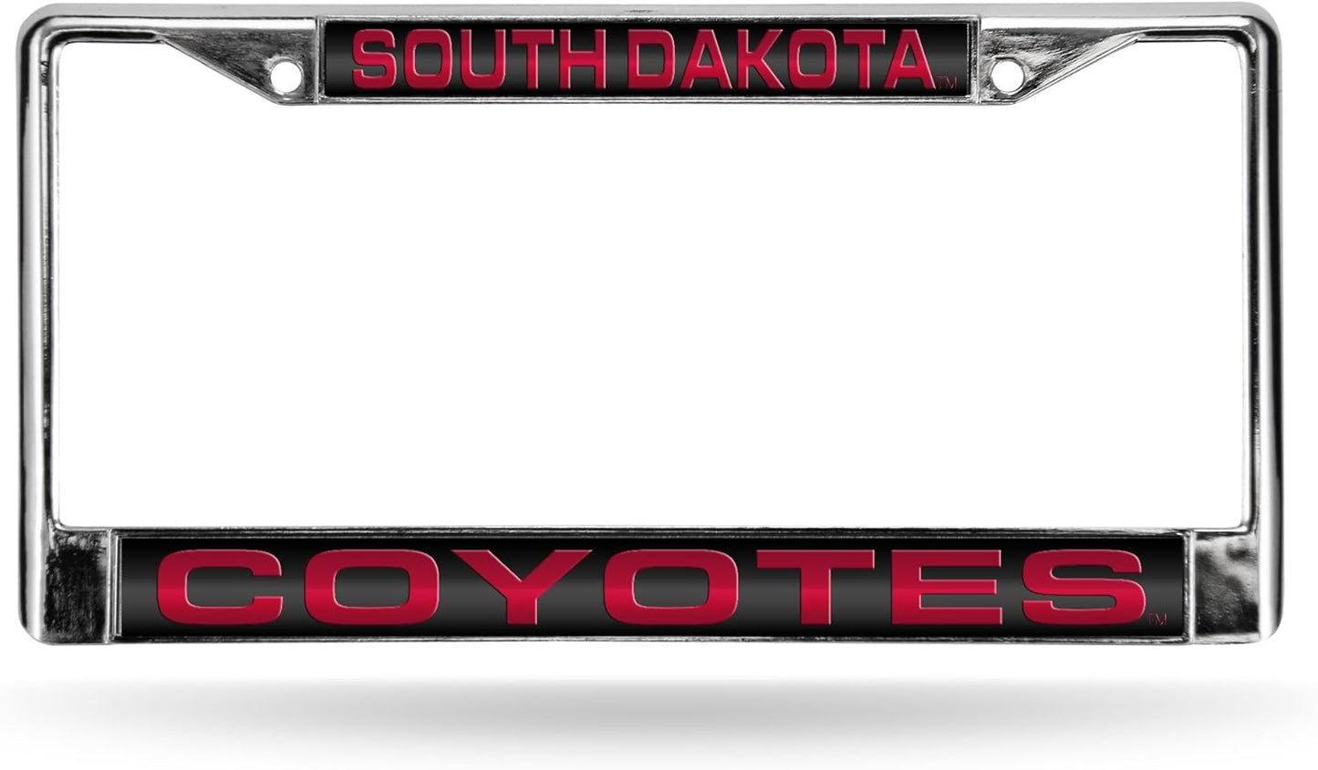 Rico Industries NCAA Unisex-Adult Laser Cut Inlaid Standard Chrome License Plate Frame