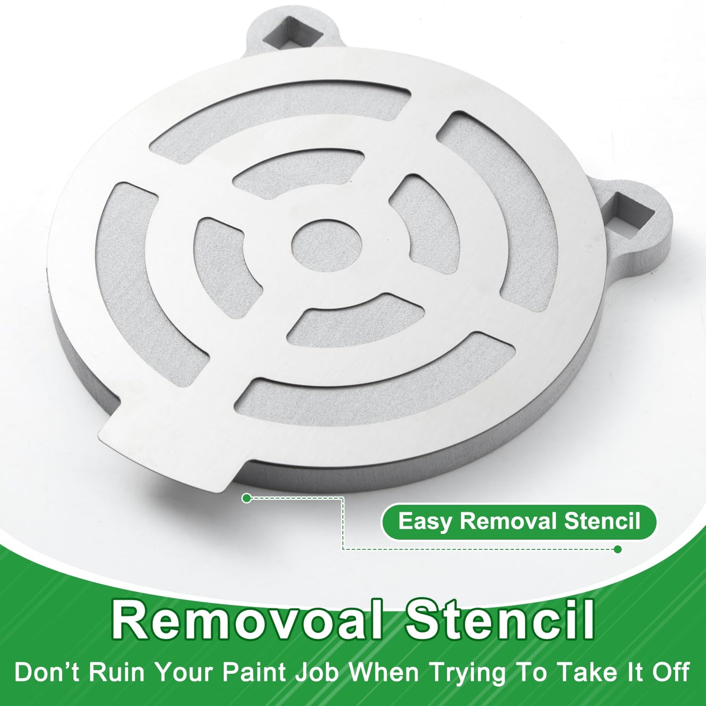 Jenaai 5 Pcs Steel Target Painting Stencils 3, 4, 6, 8, 10 Inches AR500 Steel Shooting Target Stand Kit for Shooting Targets Gong Target Painting